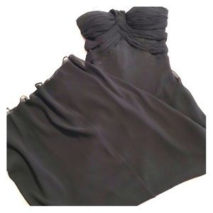 Niteline Black Evening Gown 100% Silk